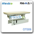 Mesa de exame elétrico de aço revestida hospitalar OT009